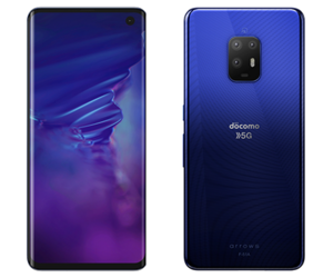 picture of arrows 5g phone, front and back